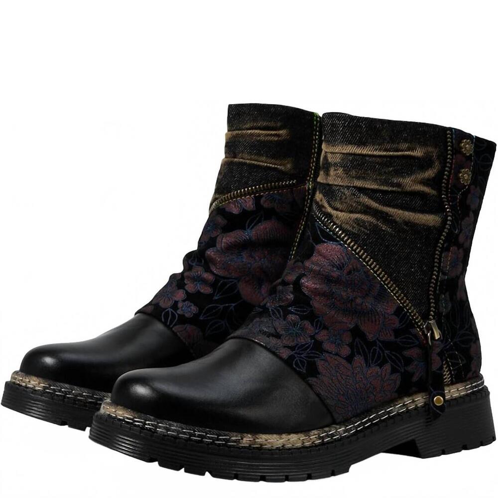 NEW SPRING FOOTWEAR women's avrilrose boots in navy multi